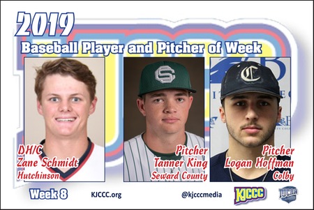 KJCCC Baseball Player and Pitcher of the Week, Wk. 8