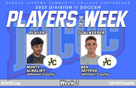KJCCC D-II Soccer Men’s Player and Goalkeeper of the Week, Week 3